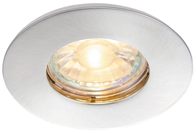 SPECULO BRUSHED CHROME FIRE RATED DOWNLIGHT IP65