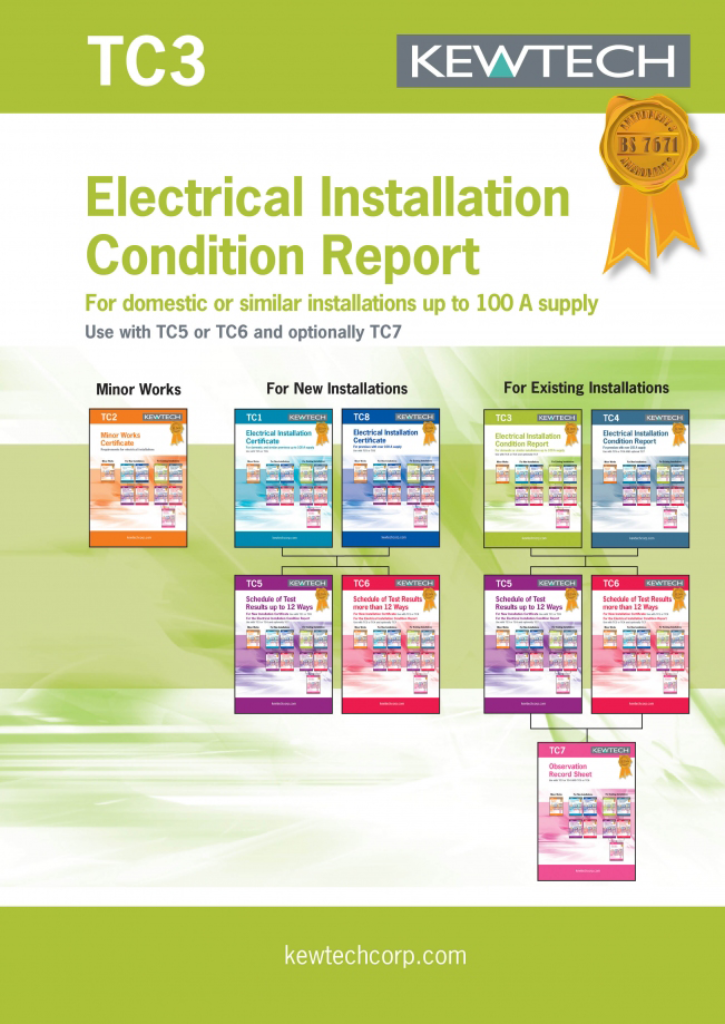 KEWTECH TC3 ELECTRICAL INSTALLATION CONDITION REPORT
