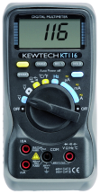 Kewtech Digital 600V & 10A AC/DC & Temperature Multimeter