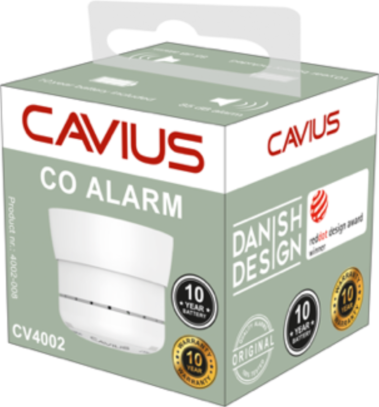 Cavius CV4002 Carbon Monoxide Alarm 40mm