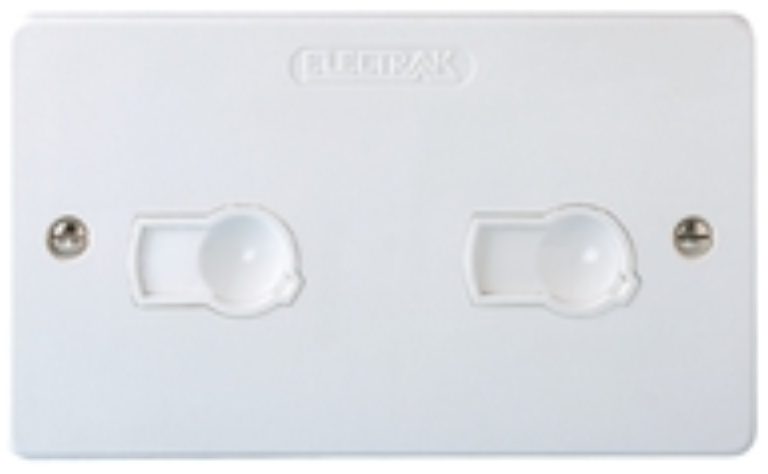 Electrak AZ0010 Twin Socket White
