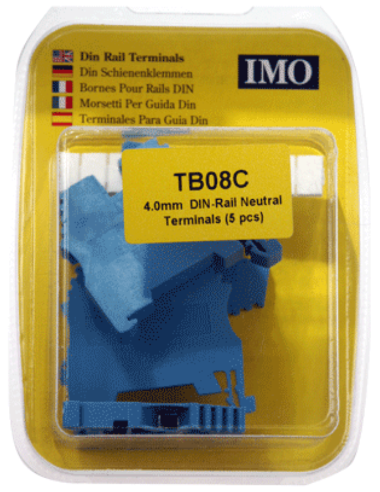 IMO TB08C Terminal Block 4mm Blister=5