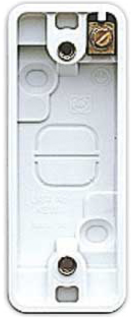 MK Logic Plus K2151WHI  White Moulded 1 Gang Architrace Surface Mounting Box 16mm 