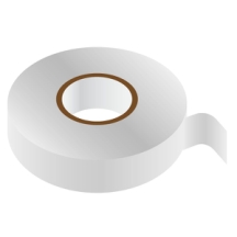 WHITE PVC Insulating Tape 19mm x 33m