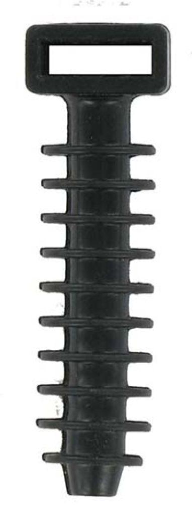 Nylon Fixing Base for Cable Ties Black