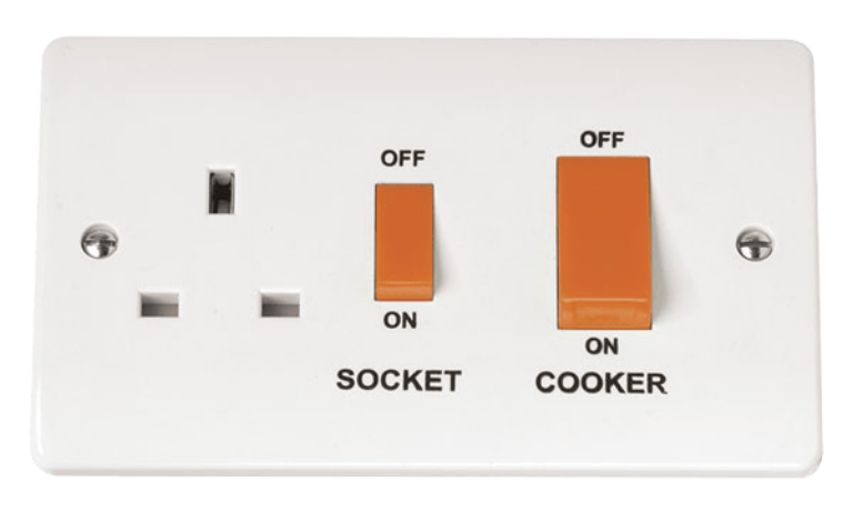 MODE 45A SWITCH WITH 13A DP SOCKET OUTLET