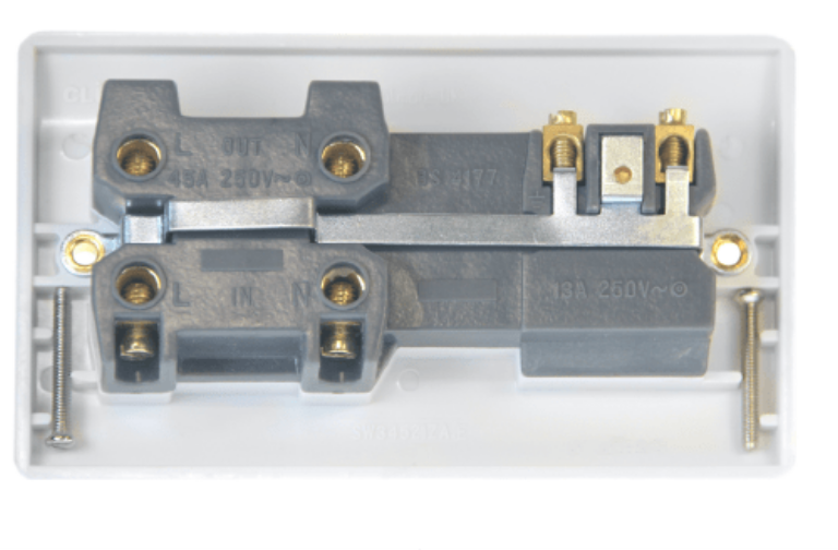 MODE 45A SWITCH WITH 13A DP SOCKET OUTLET