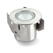 Collingwood 1W LED Ground Light Stainless Steel Bezel with Red LED