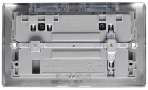 BG Nexus Wi-Fi Socket Range Extender Plus USB Port - Brushed Steel