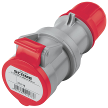 Scame 313.1647 Connector 3P+N+E 16A Red