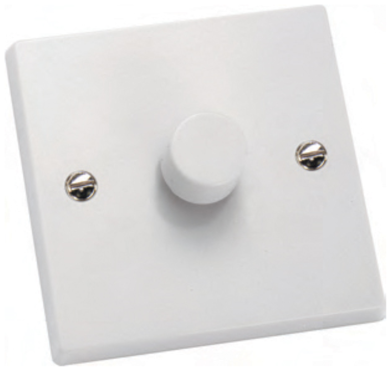 Hamilton 1 Gang 2 Way Push On/Off Switch (no dimming function)
