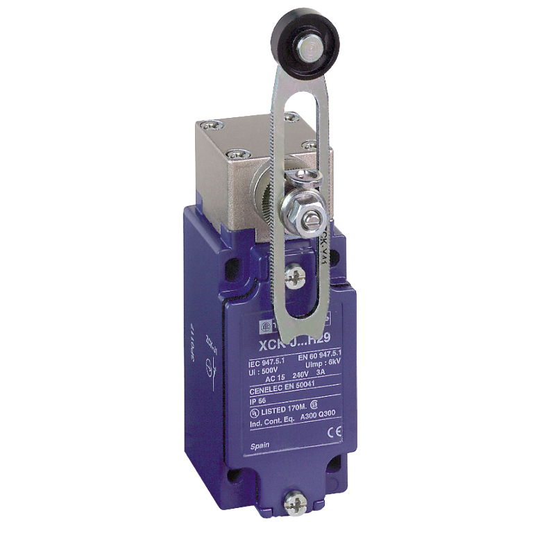 Limit Switch With EN50041 TP Roller Adjustable Length 1+1 M16 Snap