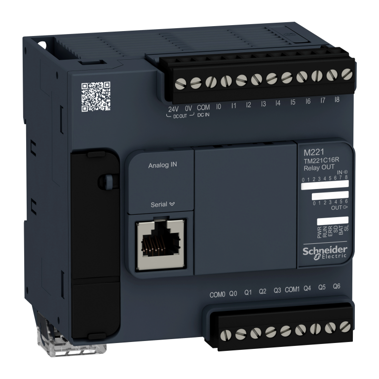 PLC M221 240V AC, 16 I/O, 7 Relay Output