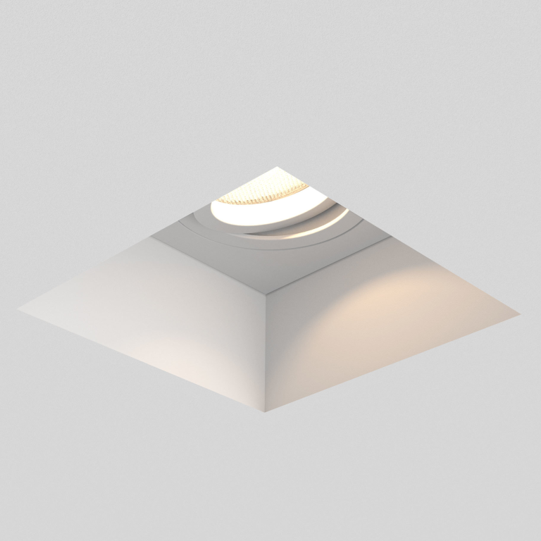 Astro Lighting 1253007 Blanco Adjustable Square 7345 50W GU10 Plaster Interior Downlight