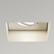 Astro Lighting 1248007 Trimless Adjustable Square 230v 5680 Fire Rated Downlight. White Finish