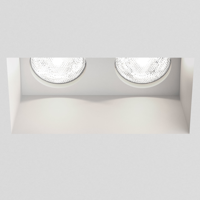 Astro Lighting 1253001 Blanco Twin 5654 2 x 50W GU10 Plaster Interior Downlight