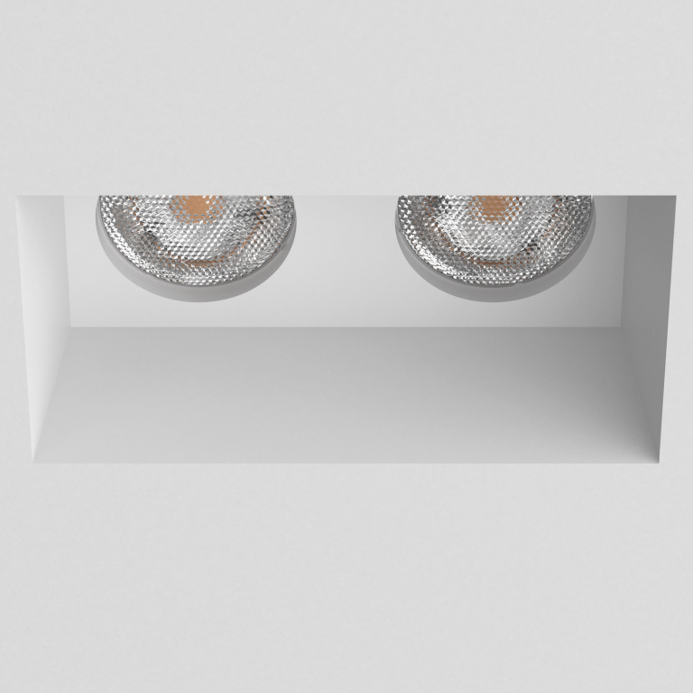 Astro Lighting 1253001 Blanco Twin 5654 2 x 50W GU10 Plaster Interior Downlight