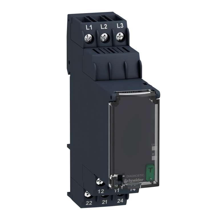3 Phase Control Relay 183-528V AC 2CO