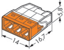 Wago 2273-203 Push-Wire Connector