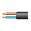 3182Y 0.75mm x 100m PVC Round Flexible Cable Black 