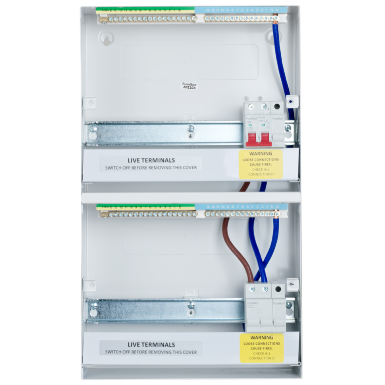 FuseBox F2022M 22 Way Double Stack Main Switch Consumer Unit
