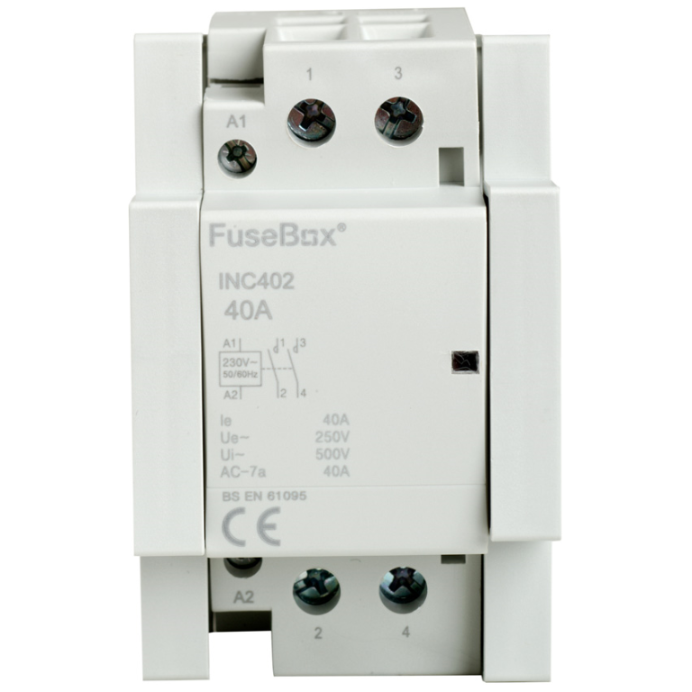 FuseBox INC402 40A 2P 230V Normally Open Contactor