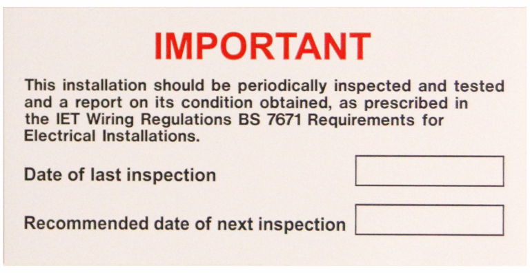 Ind Signs IS5610SA Inspection Label Pack of 10
