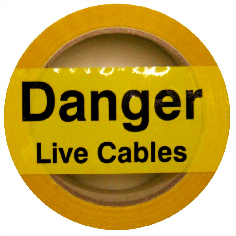 DANGER LIVE CABLES TAPE