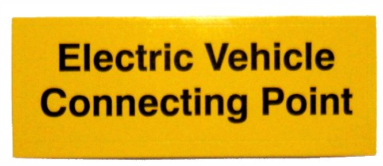 EV CONNECTING POINT LABEL