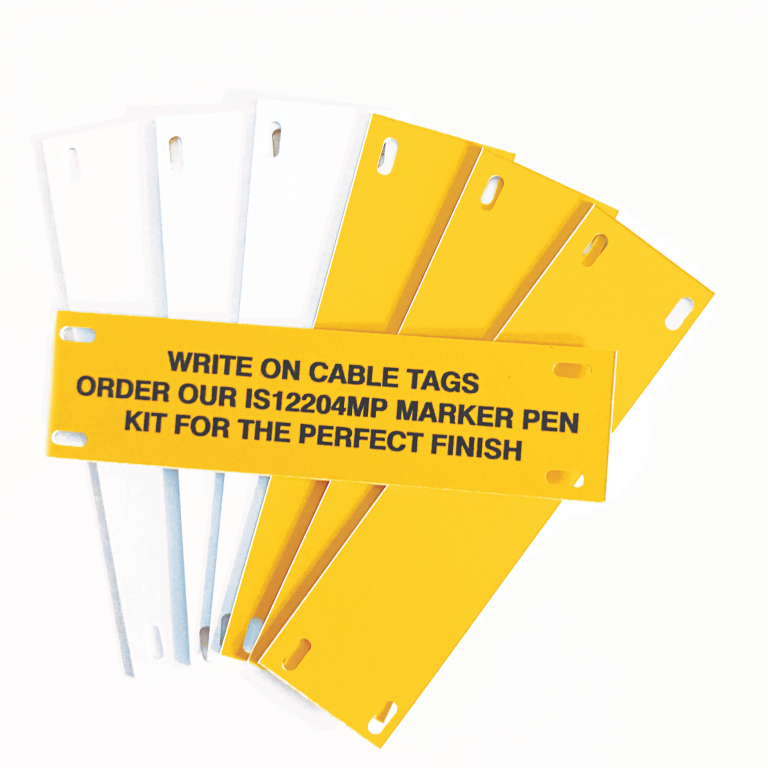 WRITE ON RIGID PVC CABLE TAG, PACK OF 50