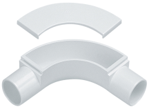 Marshall Tufflex White PVC Inspection Bend 20mm