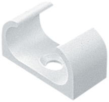 Marshall Tufflex White PVC Oval Spring Clip 32mm