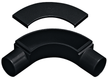 Marshall Tufflex Black PVC Inspection Bend 25mm