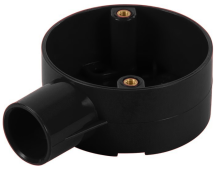 Marshall Tufflex Black PVC Terminal Box (1 Way) 20mm