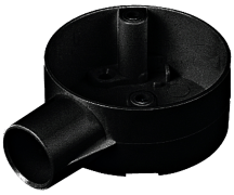 Marshall Tufflex Black PVC Terminal Box (1 Way) 25mm