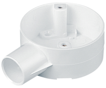 Marshall Tufflex White PVC Terminal Box (1 Way) 25mm