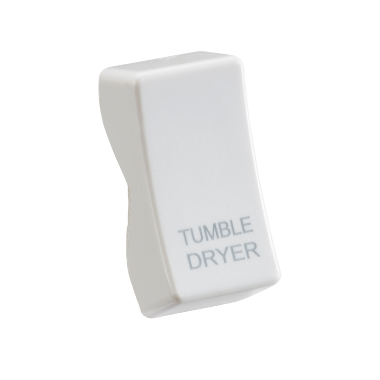 KNIGHTSBRIDGE CUDRY WHITE PLASTIC TUMBLE DRYER ROCKER GRID COVER ROCKER | WHITE