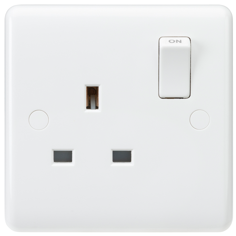 MLA CU7000 1G DP SWITCHED SOCKET OUTLET WHITE | ROUND