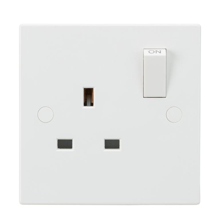 MLA SN7000S 1G DP SWITCHED SOCKET OUTLET WHITE | SQUARE