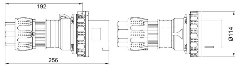 Plug 415V 4P +E 63A IP66,IP67,IP68,IP69