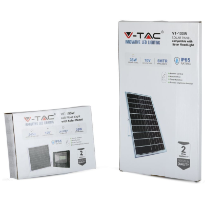 V-TAC's Floodlights with Solar Panels 